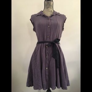 Free People purple button down dress; Size P/S